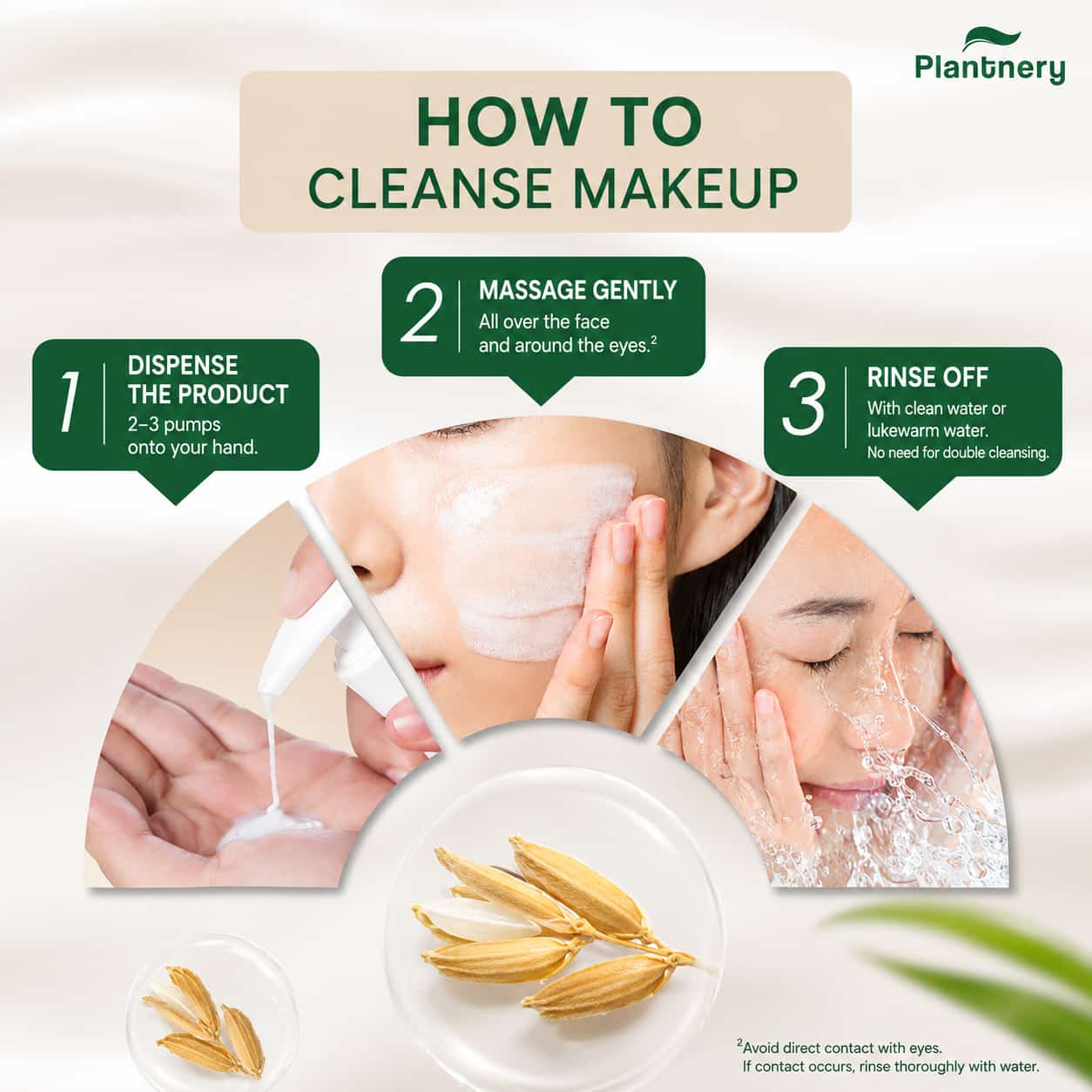 Plantnery Rice Ceramide First Cleansing Milk  4