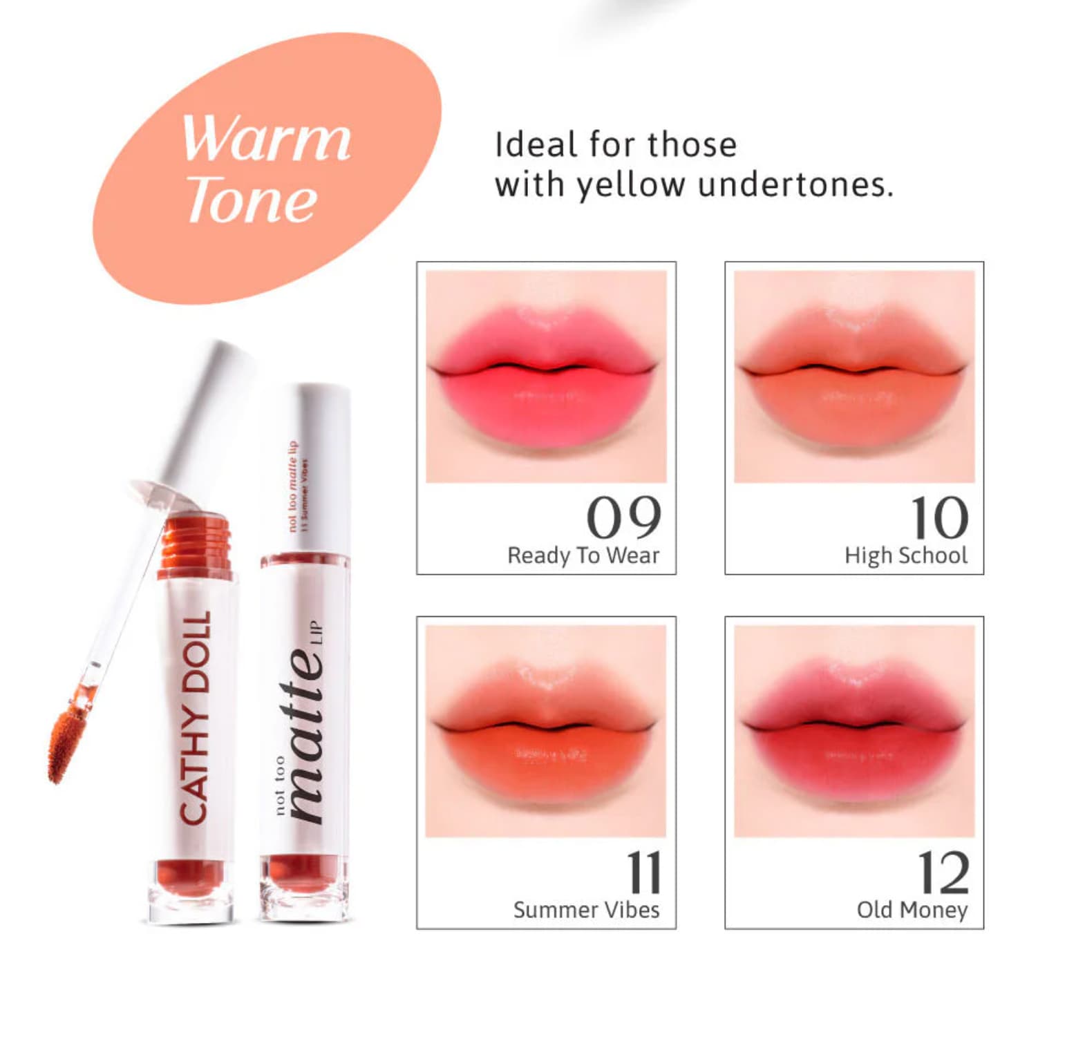 Cathy Doll Not Too Matte Lip 2.9g 8