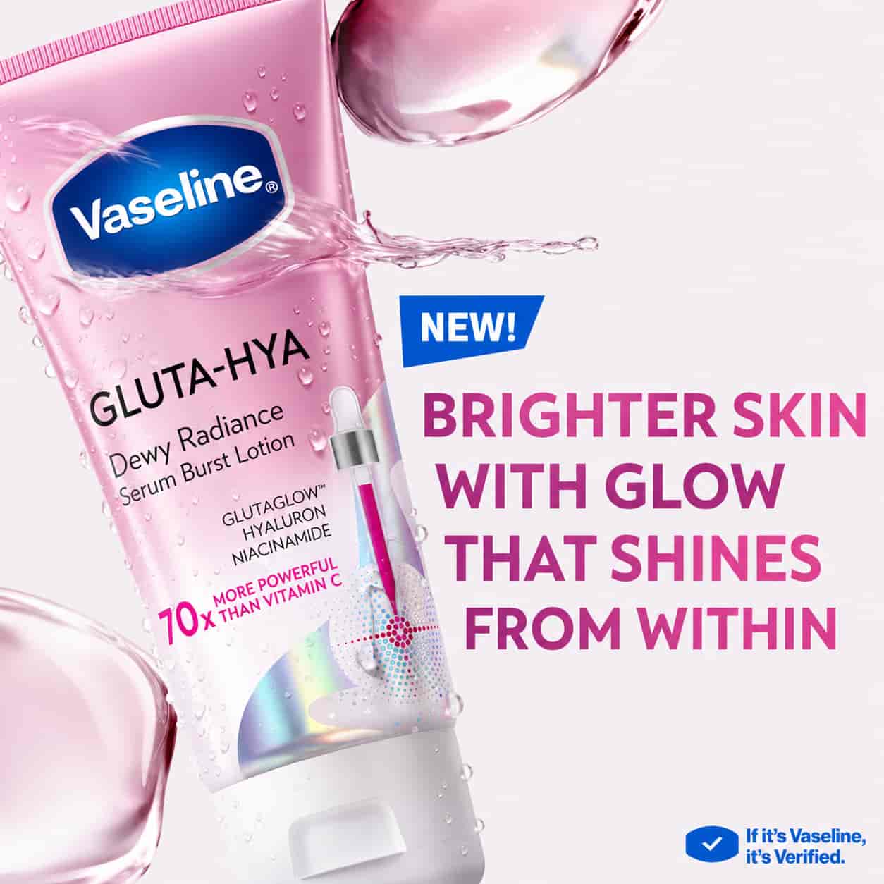 Vaseline Healthy Bright Gluta-Hya Serum Burst Lotion 2