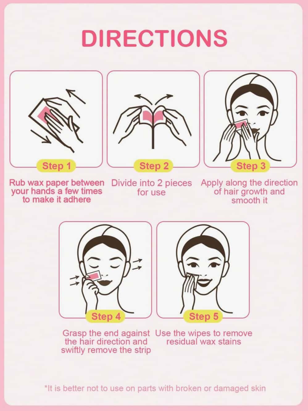 SlowSunday  Facial Wax Strips 40g 3
