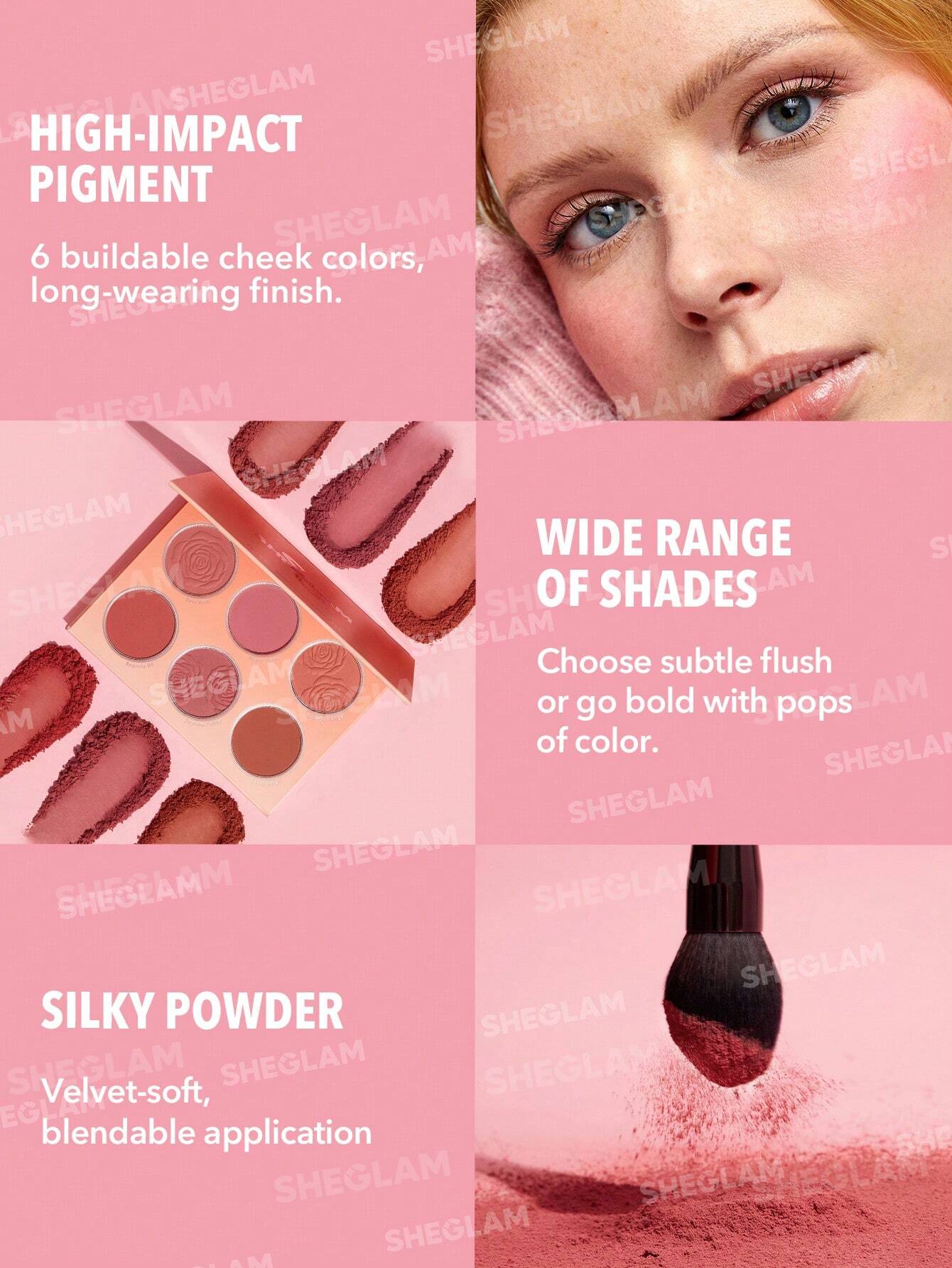 Sheglam Floral Flush Blush Palette 3