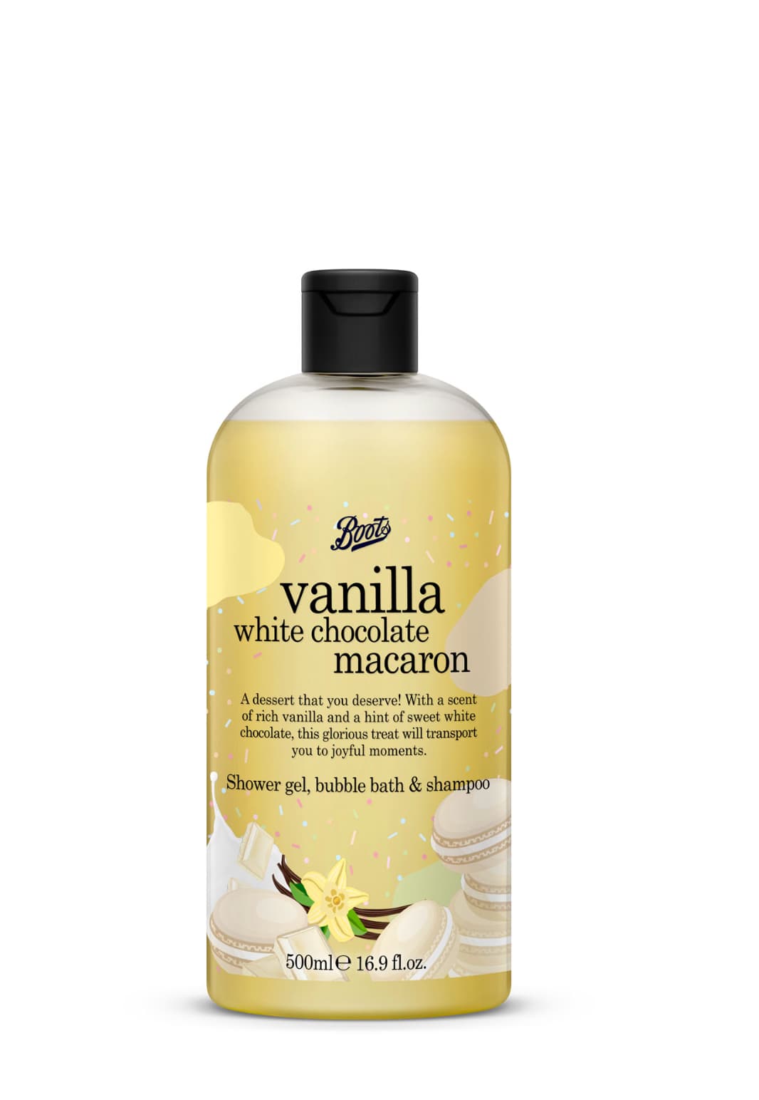 Vanilla White Chocolate Macaron 500 ml
