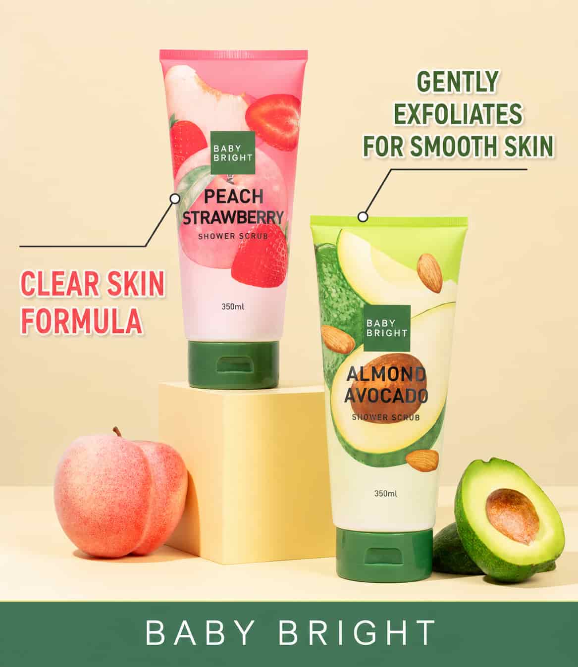 Baby Bright Shower Scrub 350ml 6