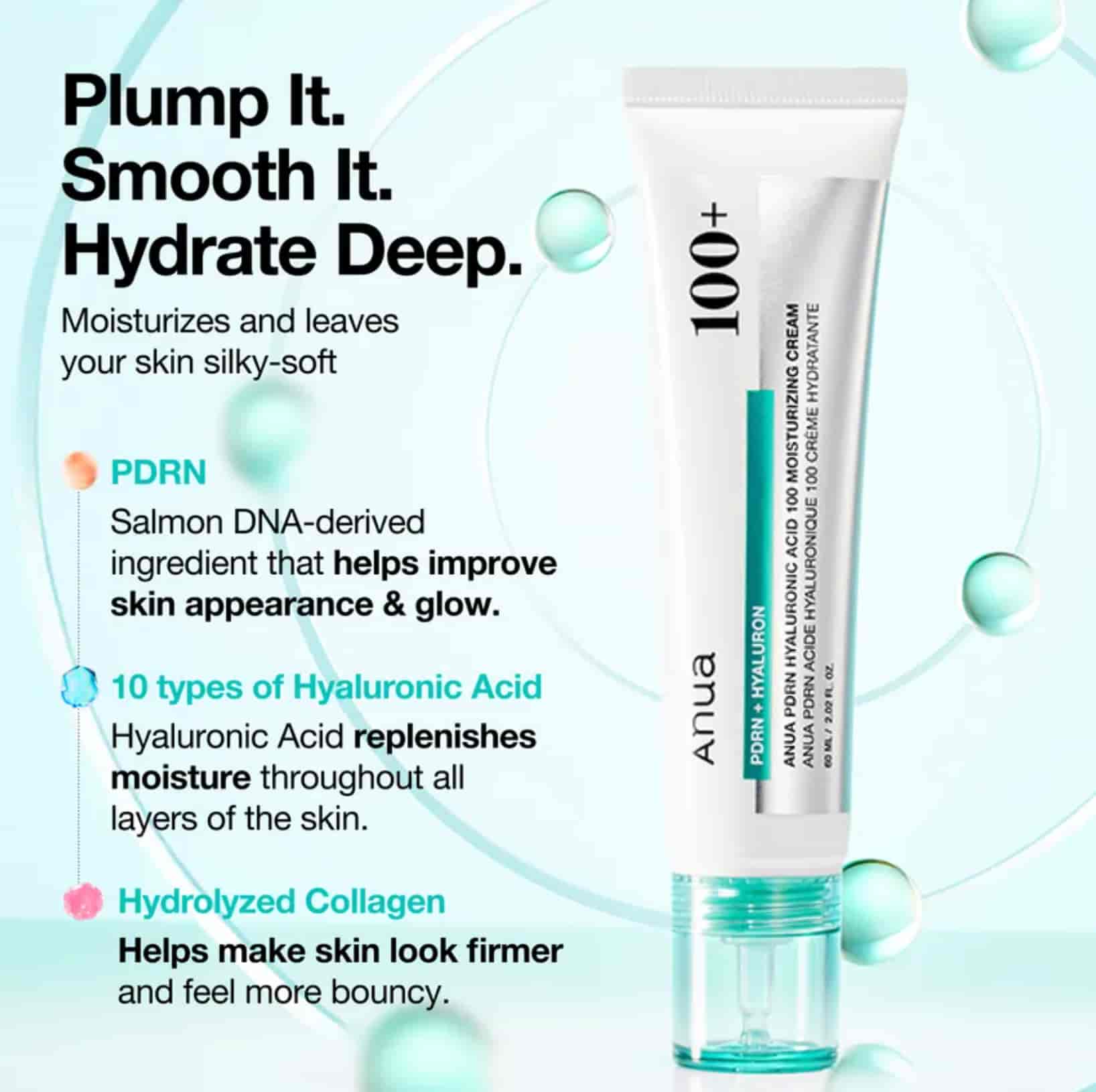 Anua – PDRN Hyaluronic Acid 100 Moisturizing Cream 3