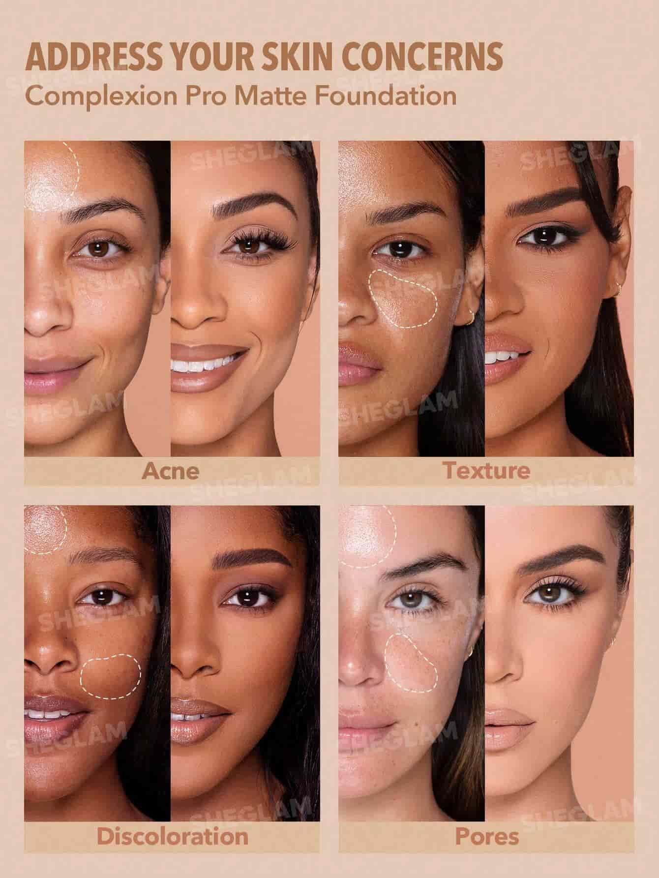 Sheglam Complexion Pro Long Lasting Breathable Matte Foundation 2