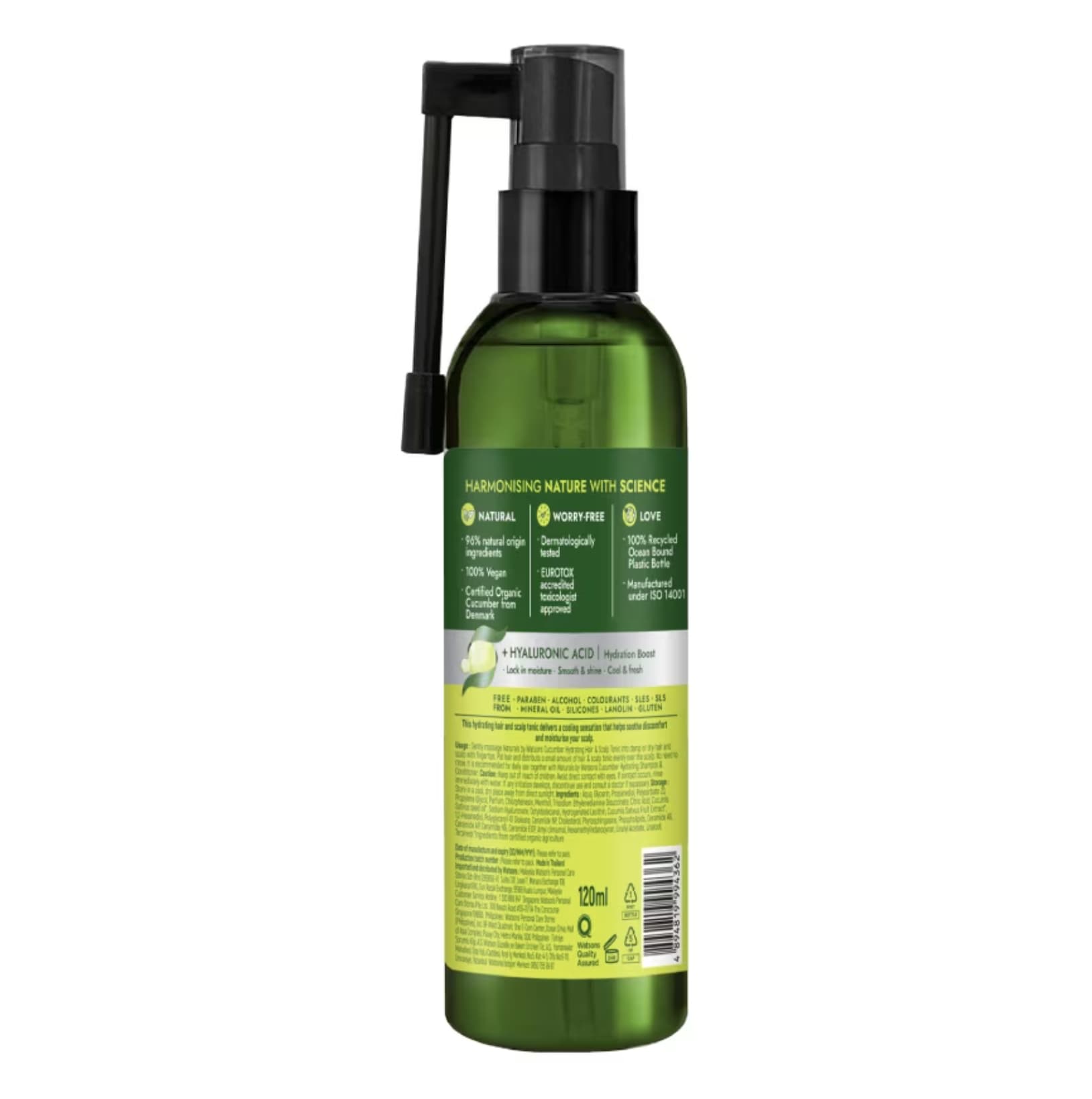 Naturals By Watsons Cucumber Hydrating Hair Scalp Tonic 120 ml 2