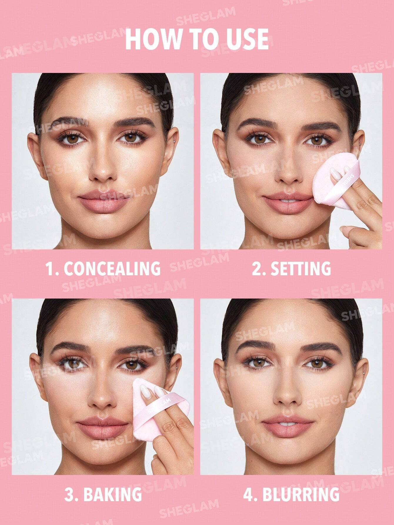Sheglam Insta-Ready Face & Under Eye Setting Powder Duo 5