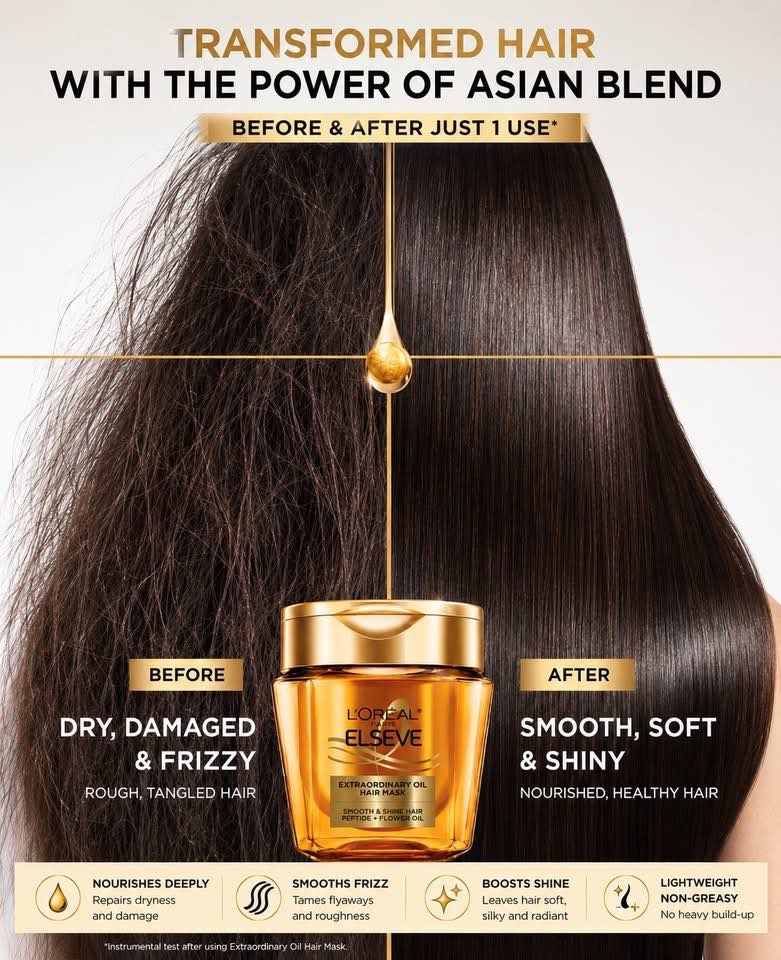 L'Oreal Paris Elseve Hair Mask Extraordinary Oil  4