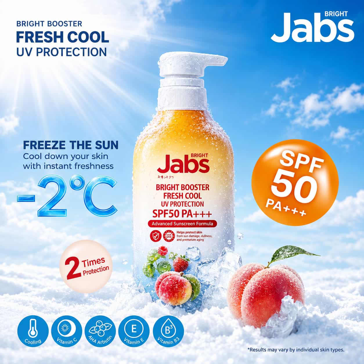 JABS UV Protection Body Lotion SPF50 PA + + 450ml 2