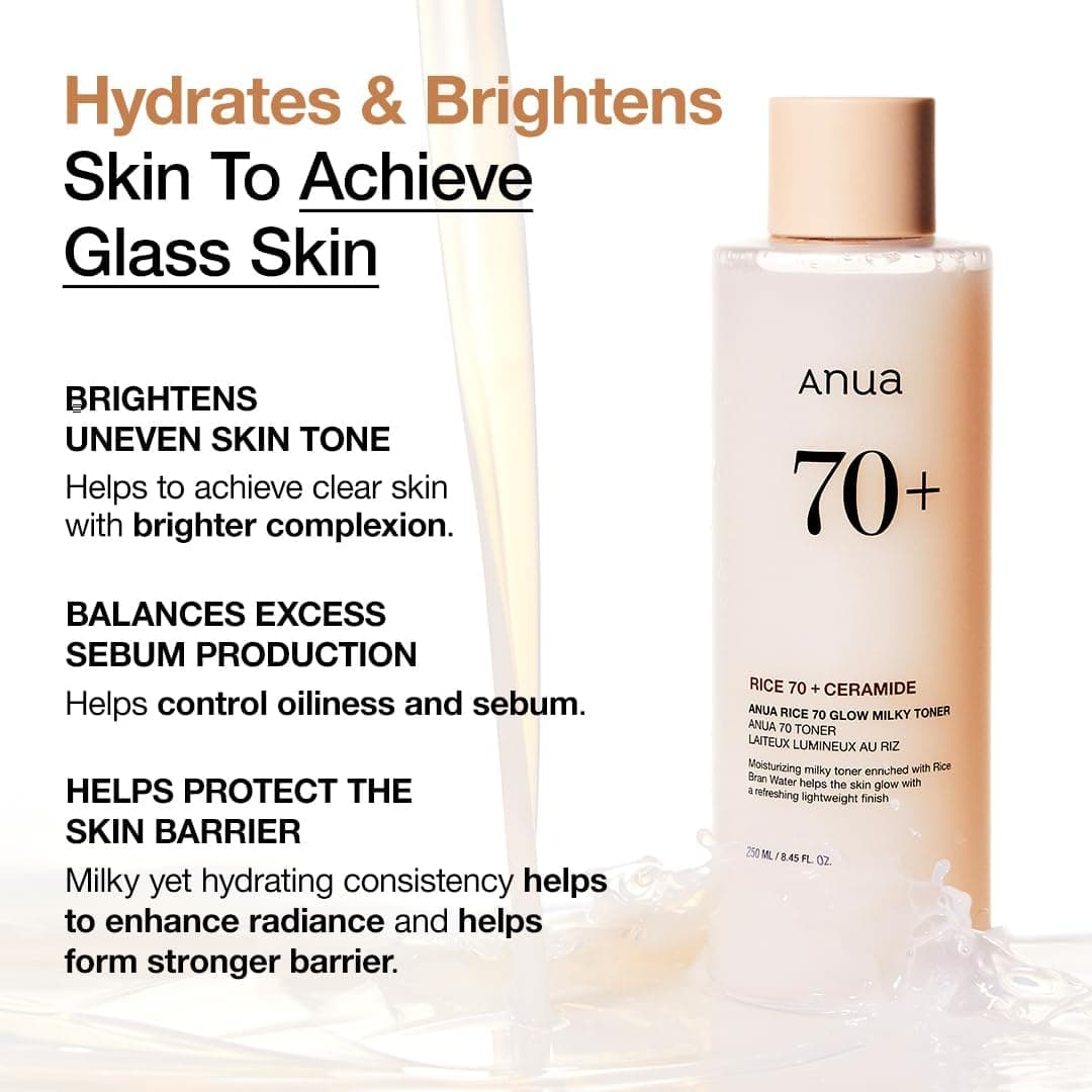 Anua – Rice 70 Glow Milky Toner 3