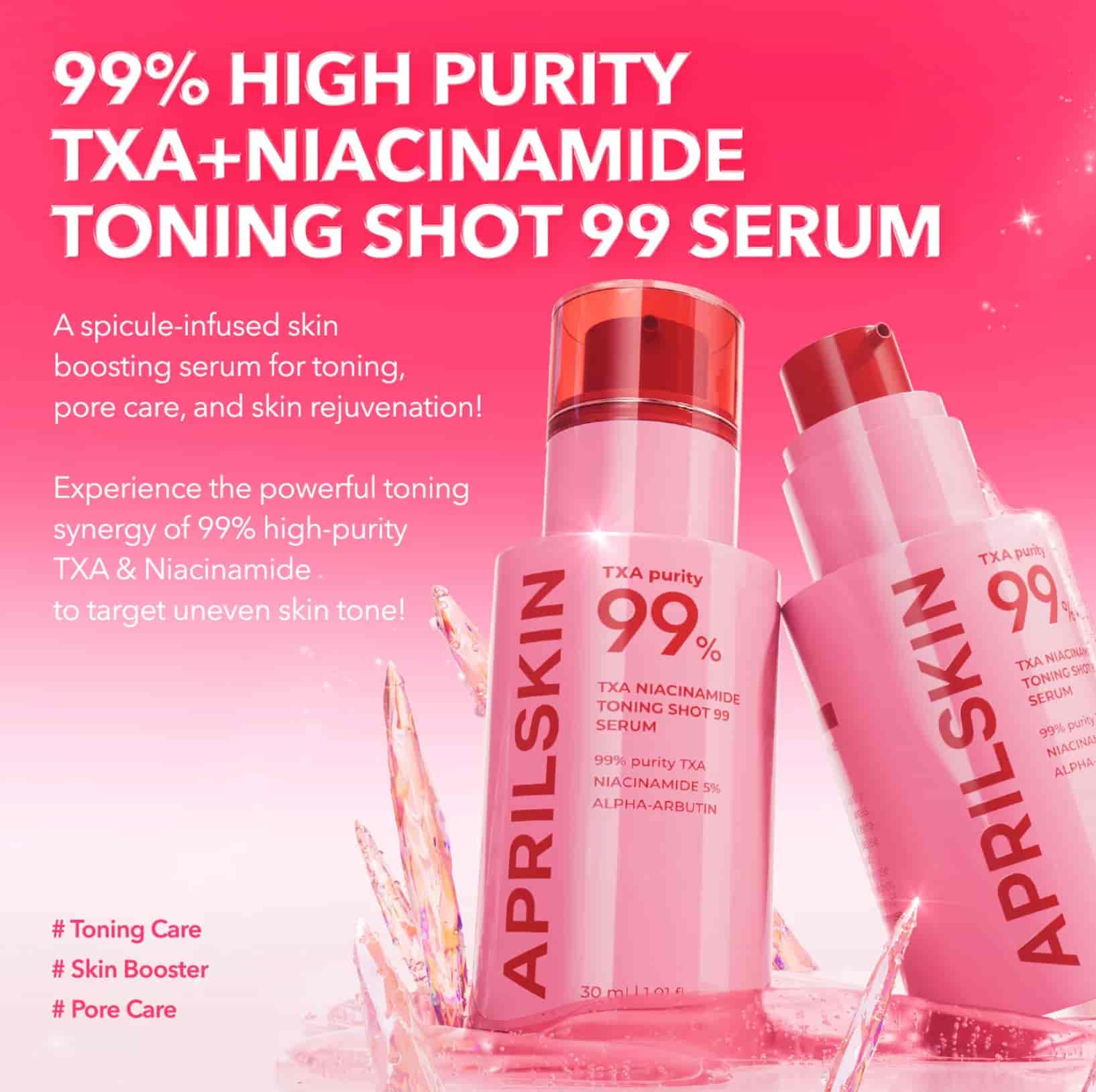 APRILSKIN – TXA Niacinamide Toning Shot 99 Serum 2