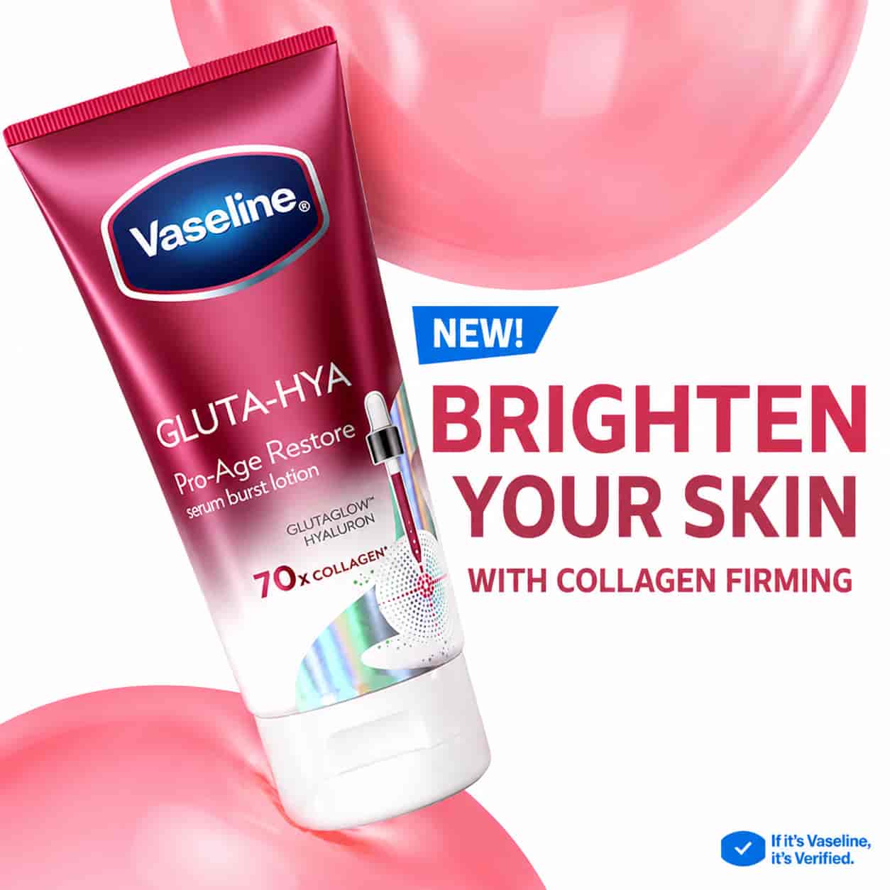 Vaseline Healthy Bright Gluta-Hya Serum Burst Lotion 3