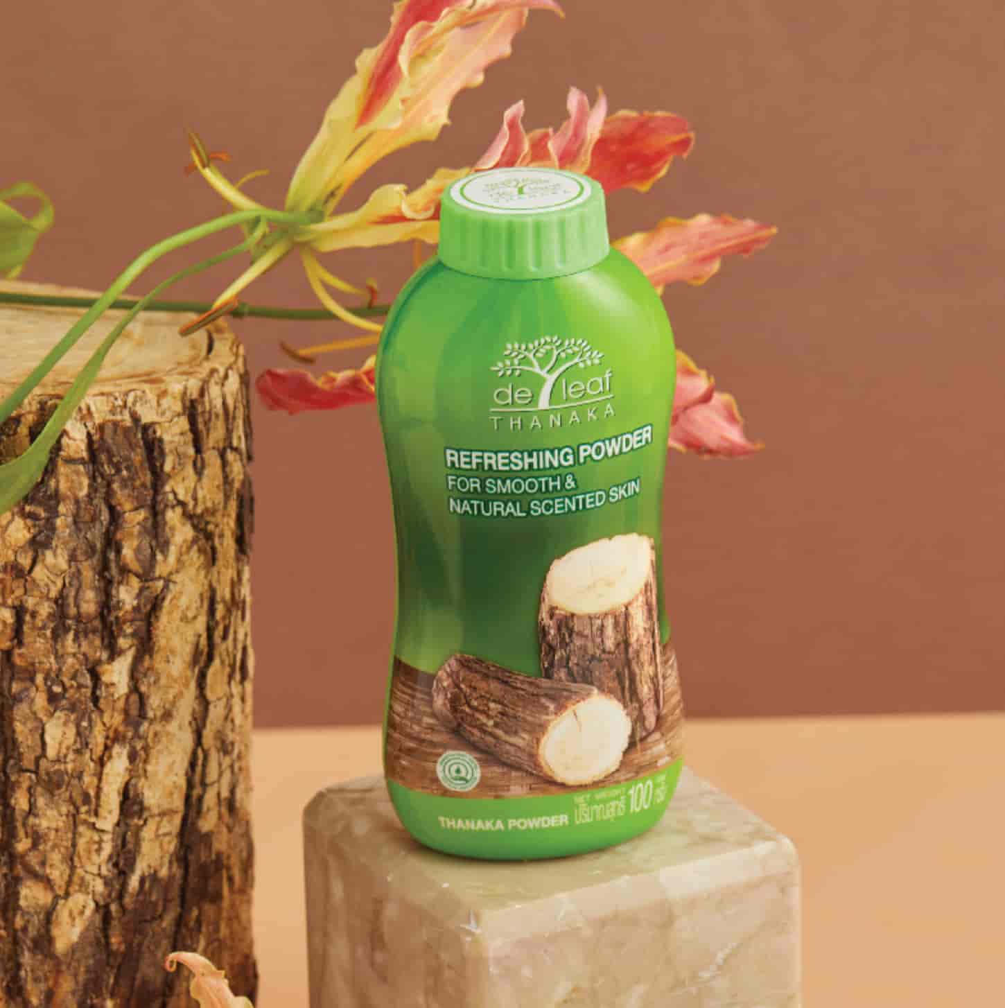 De Leaf Thanaka Refreshing Talcum Powder 3