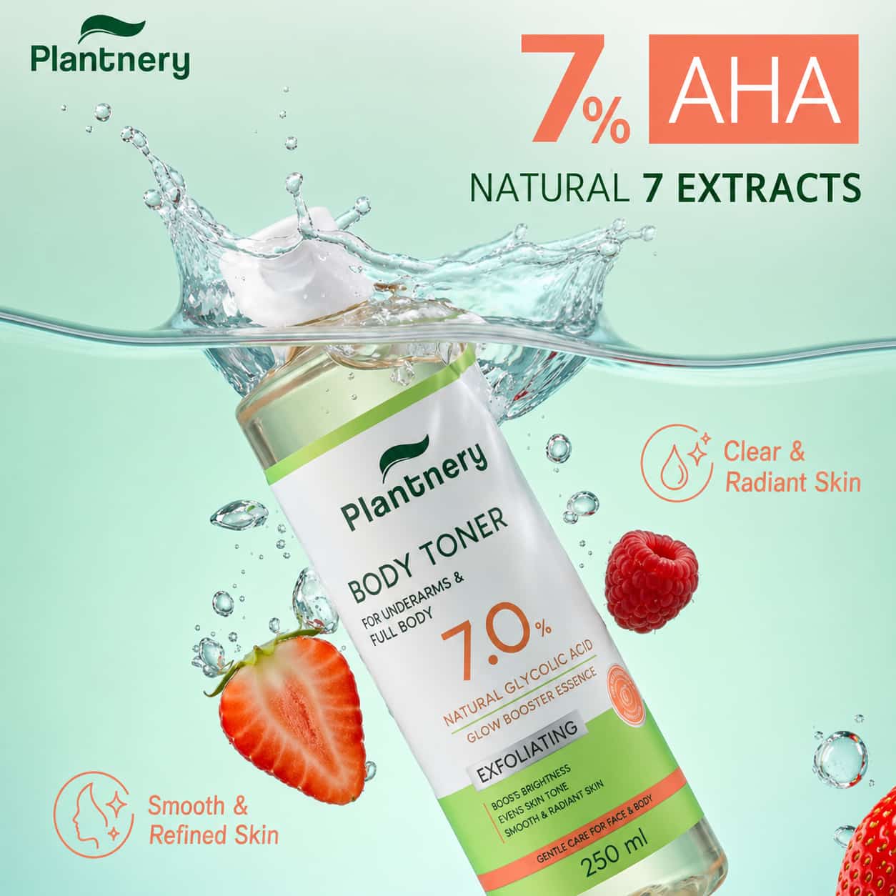 Plantnery Natural Glycolic Bright Body Toner 2