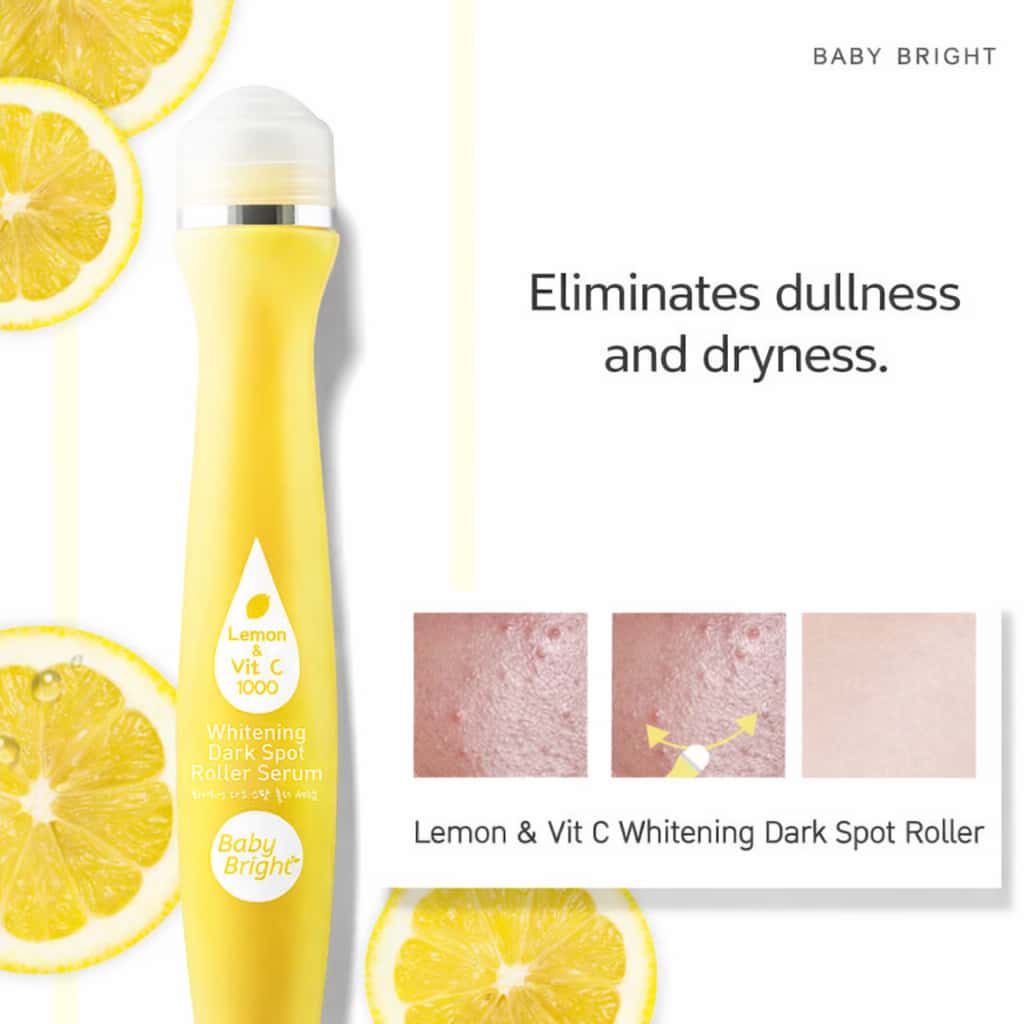 Baby Bright Lemon & VitC Whitening Dark Spot Roller Serum 2