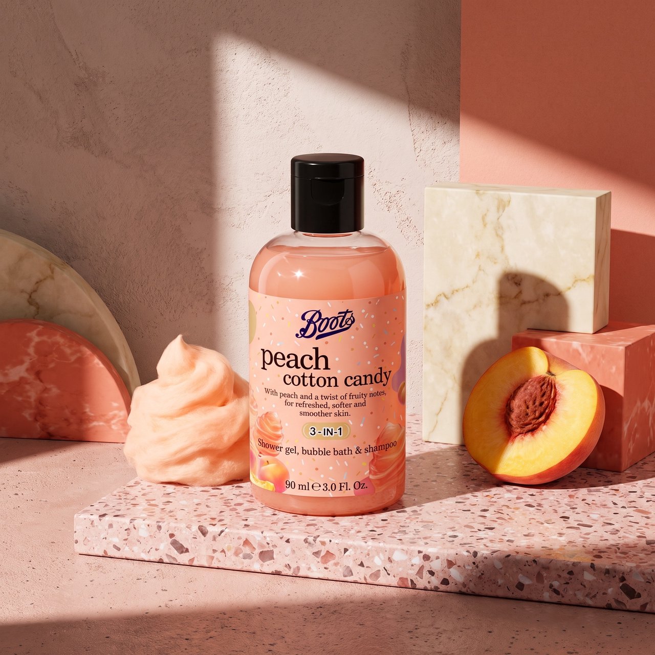 Boots Flavour Shower Gel Bubble Bath & Shampoo Mini 3