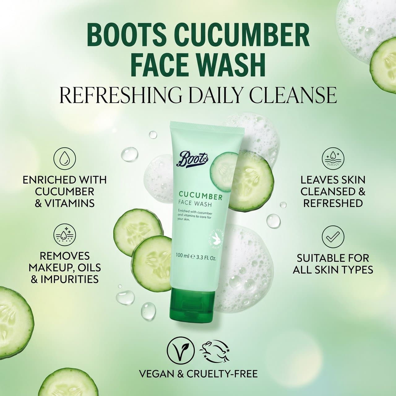 Boots Cucumber Face Wash 3