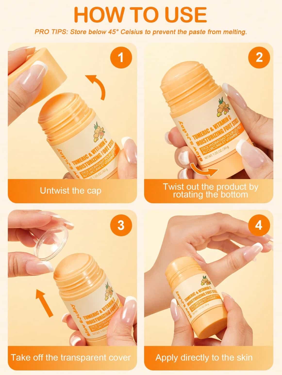 SlowSunday Moisturizing Foot Stick 30g 7